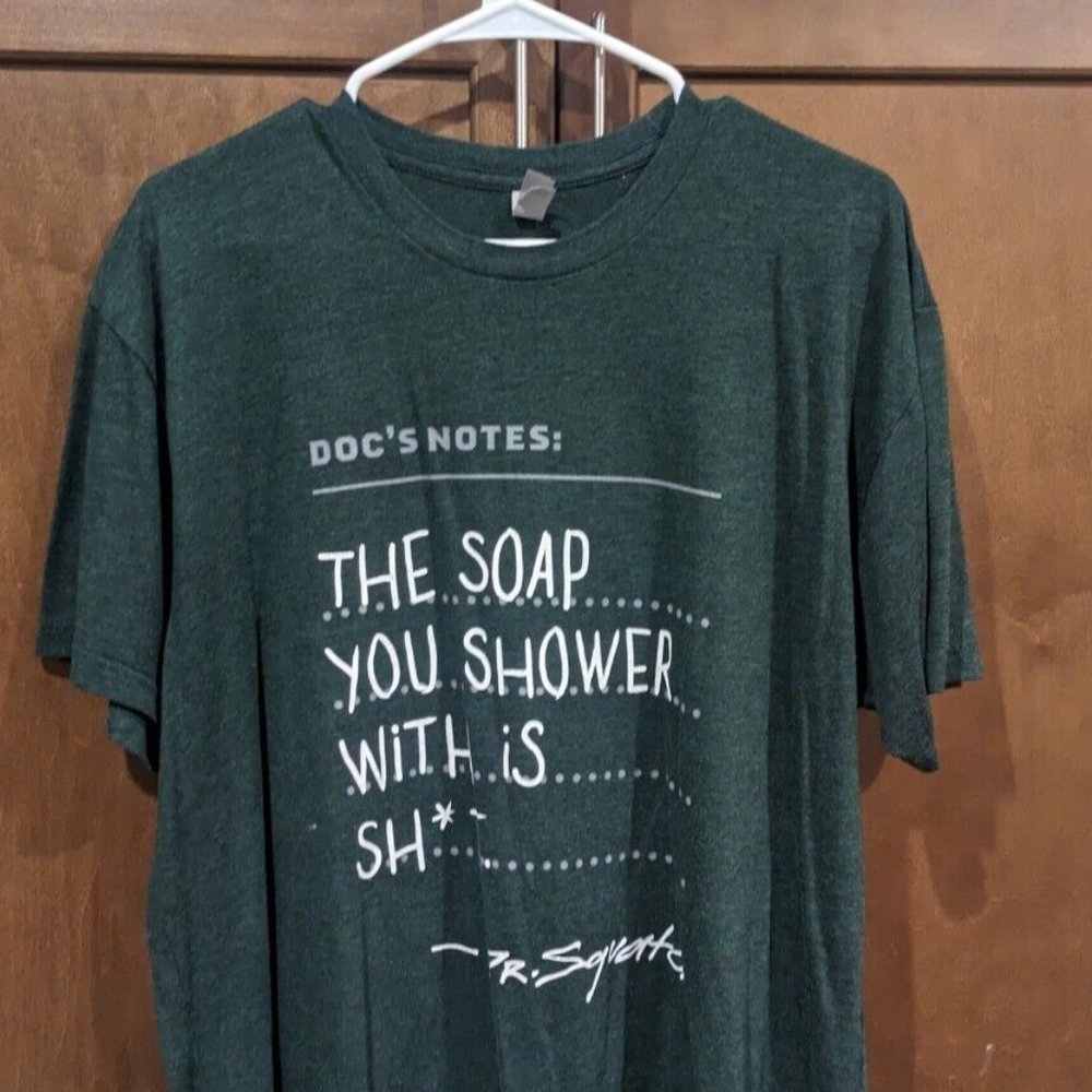 *SOLD* Dr Squatch Doc's Notes XL Shirt Next Level Apparel Pet & Smoke Free